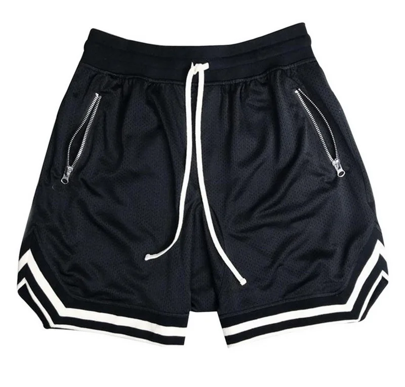Men's Sports Basketball Shorts Mesh Quick Dry Casual Breathable Black Short