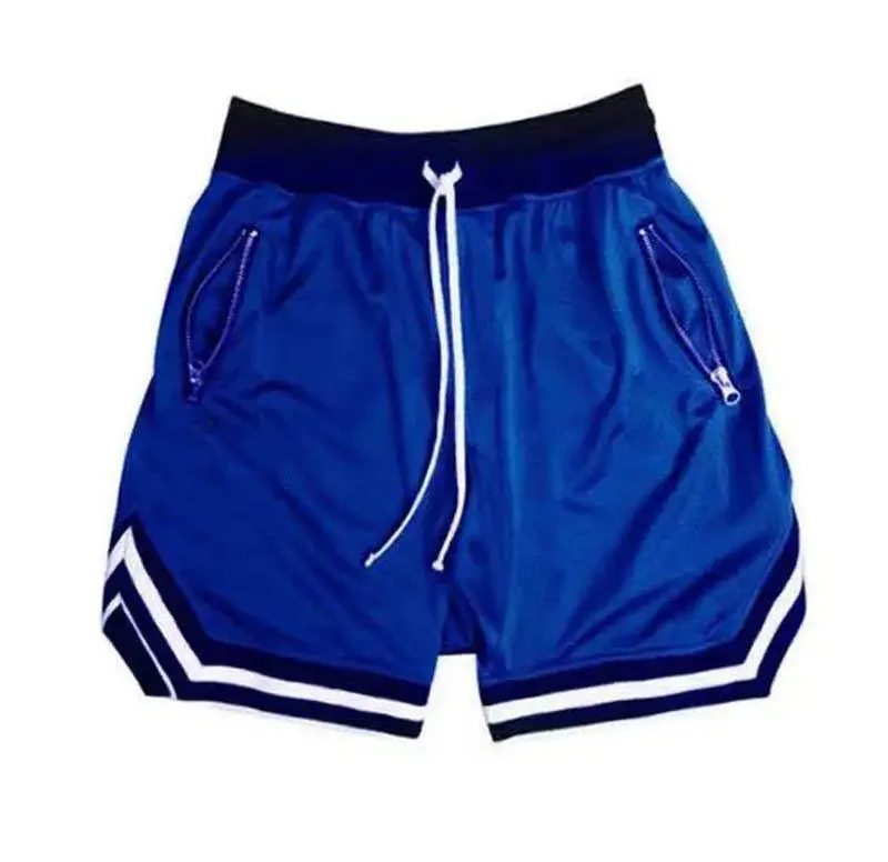 Men's Sports Basketball Shorts Mesh Quick Dry Casual Breathable Blue Short
